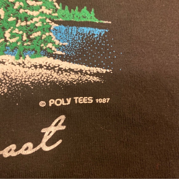 ‘87 VTG Oregon Nature T-Shirt XXL Measurement Blk Good Condition Single Stich - Picture 4 of 9